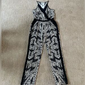 Diane Von Furstenberg Black and White Jumpsuit